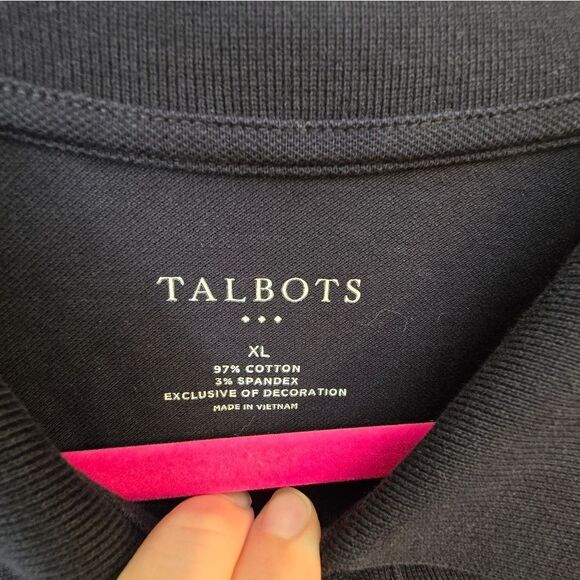 Talbots Navy Polo - Picture 2 of 2